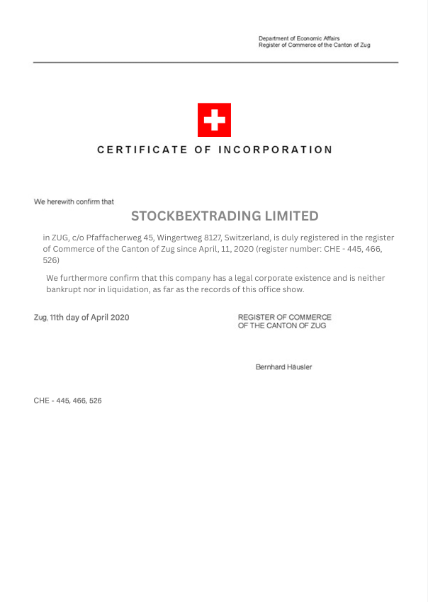 STOCKBEXTRADING LIMITEDt